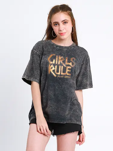 Maxi T-shirt Girls Rule Stone
