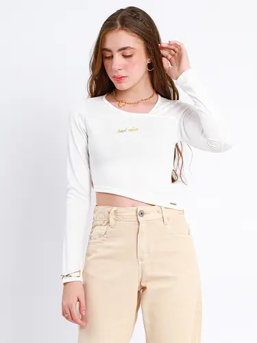 Blusa Assimétrica Bad Idea