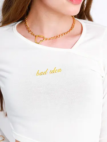 Blusa Assimétrica Bad Idea