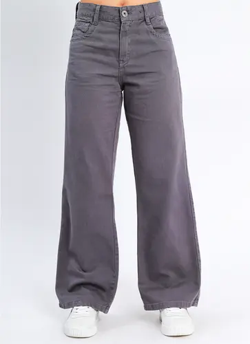 Calça Sarja Wide Leg Color