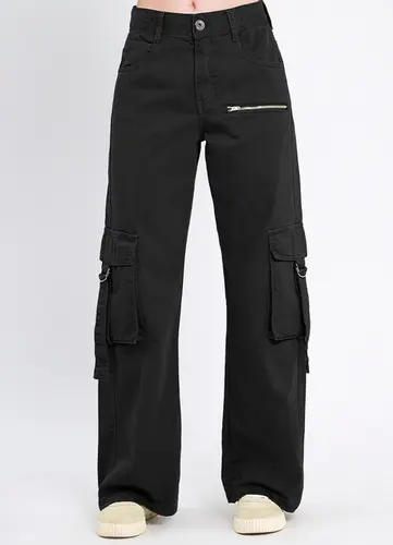 Calça Sarja Cargo Color