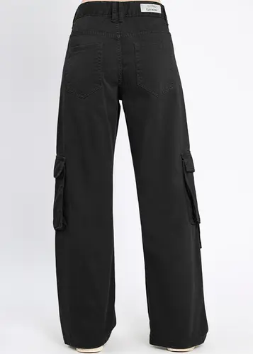 Calça Sarja Cargo Color