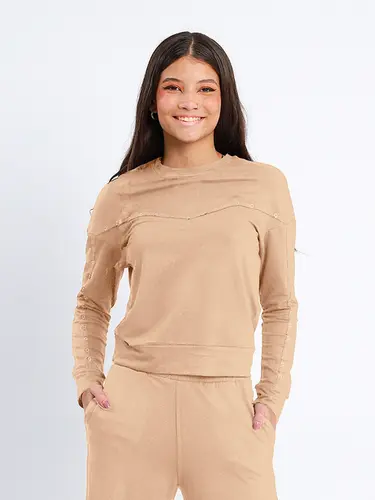 Blusa Molevisco com Ilhós
