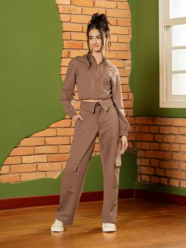 Blusa Moletinho Recortes PHNH
