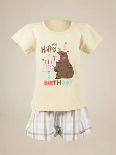 Pijama Blusa e Short Capy Birthday