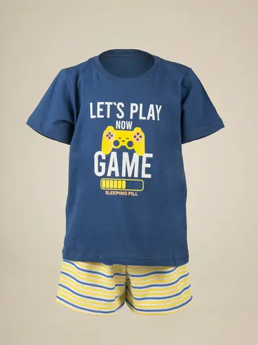 Pijama Camiseta e Bermuda Gamer