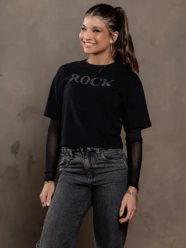Calça Jeans Wide Leg Black Stone