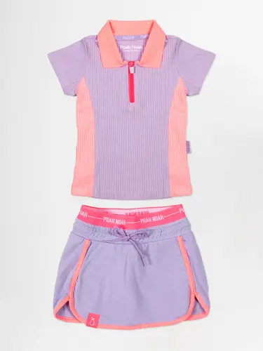 Conjunto Blusa e Shorts Saia Moletinho