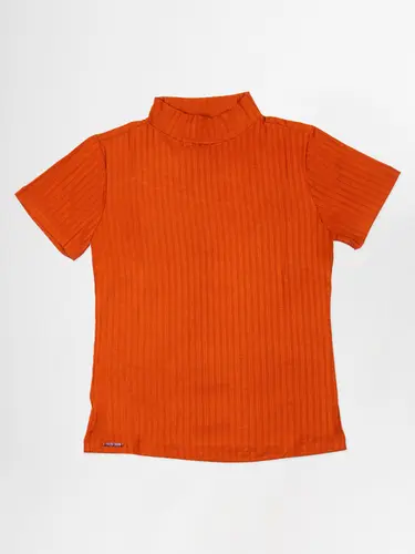 Blusa Canelada Gola Alta