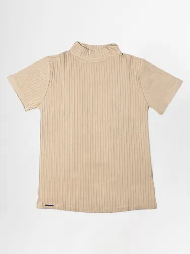Blusa Canelada Gola Alta