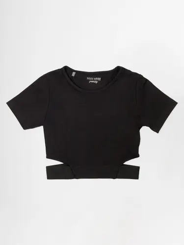 Blusa Cropped Viscolycra Com Elástico