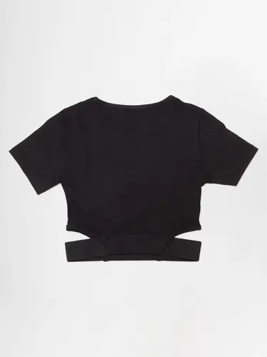 Blusa Cropped Viscolycra Com Elástico