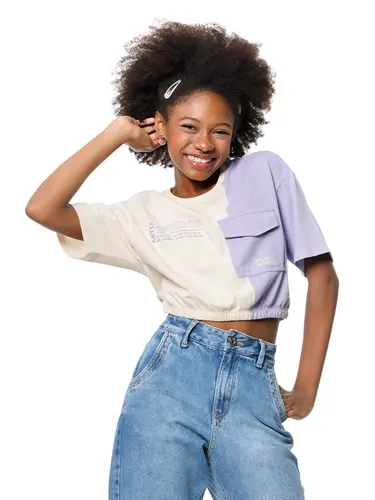 Blusa Cropped Artsy Poah